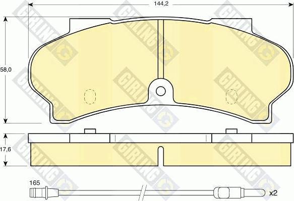 Girling 6103973 - Brake Pad Set, disc brake autospares.lv