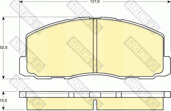 Girling 6103559 - Brake Pad Set, disc brake autospares.lv