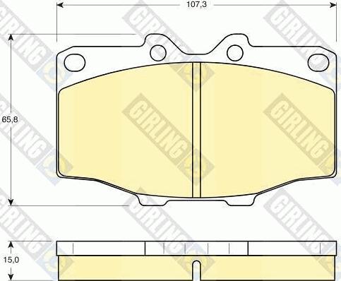 Girling 6103529 - Brake Pad Set, disc brake autospares.lv