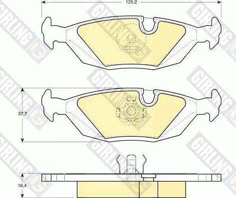 Girling 6102992 - Brake Pad Set, disc brake autospares.lv