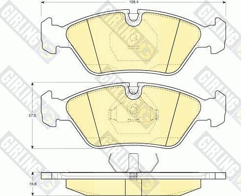 Girling 6102982 - Brake Pad Set, disc brake autospares.lv