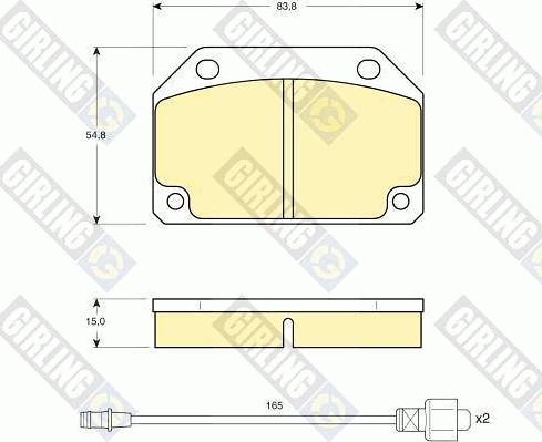 Girling 6102413 - Brake Pad Set, disc brake autospares.lv