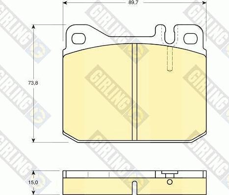 Girling 6102422 - Brake Pad Set, disc brake autospares.lv