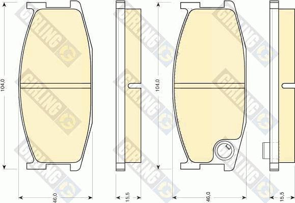 Girling 6102009 - Brake Pad Set, disc brake autospares.lv