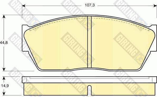 Girling 6102849 - Brake Pad Set, disc brake autospares.lv