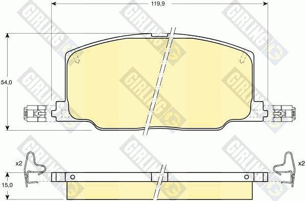 Girling 6107989 - Brake Pad Set, disc brake autospares.lv