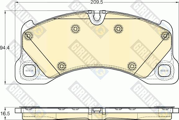 Girling 6119695 - Brake Pad Set, disc brake autospares.lv