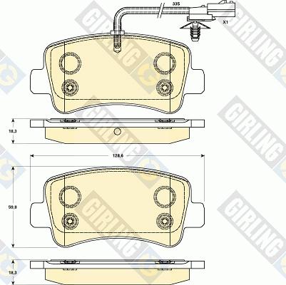 Girling 6119031 - Brake Pad Set, disc brake autospares.lv