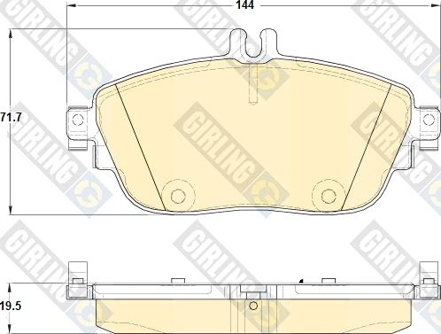 Girling 6119321 - Brake Pad Set, disc brake autospares.lv