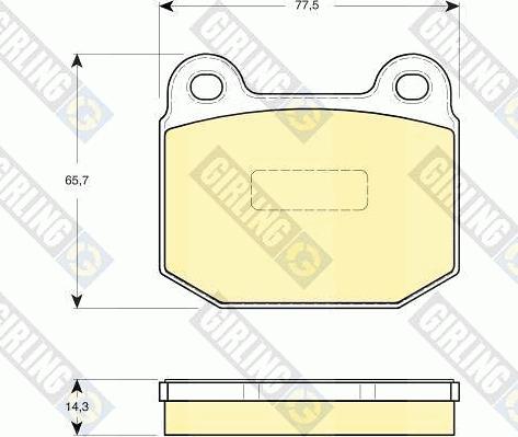 Girling 6114932 - Brake Pad Set, disc brake autospares.lv