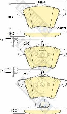 Girling 6114592 - Brake Pad Set, disc brake autospares.lv