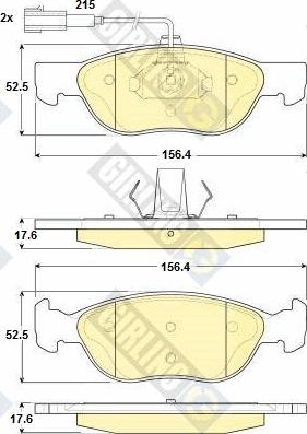 Girling 6114862 - Brake Pad Set, disc brake autospares.lv