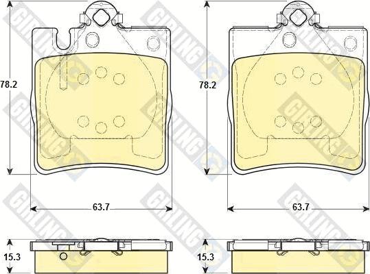 Girling 6114212 - Brake Pad Set, disc brake autospares.lv