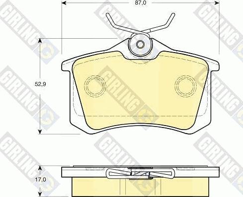 Girling 6115041 - Brake Pad Set, disc brake autospares.lv