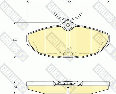 Girling 6115111 - Brake Pad Set, disc brake autospares.lv