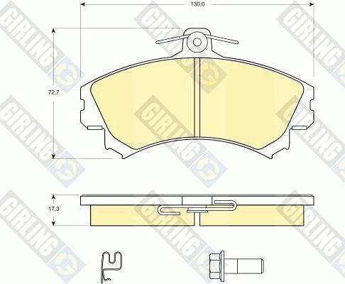 Girling 6115841 - Brake Pad Set, disc brake autospares.lv