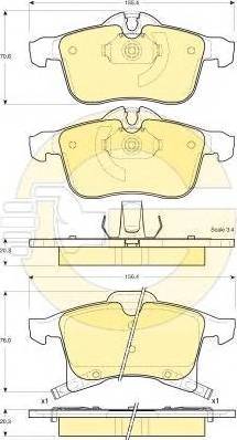 Girling 6116682 - Brake Pad Set, disc brake autospares.lv