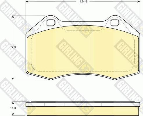 Girling 6116069 - Brake Pad Set, disc brake autospares.lv