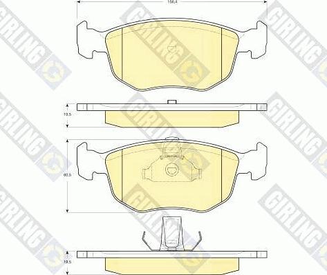 Girling 6116182 - Brake Pad Set, disc brake autospares.lv