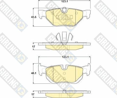 Girling 6116262 - Brake Pad Set, disc brake autospares.lv