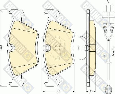 Girling 6110982 - Brake Pad Set, disc brake autospares.lv