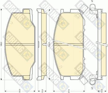 Girling 6111909 - Brake Pad Set, disc brake autospares.lv