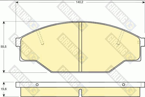 Girling 6111819 - Brake Pad Set, disc brake autospares.lv