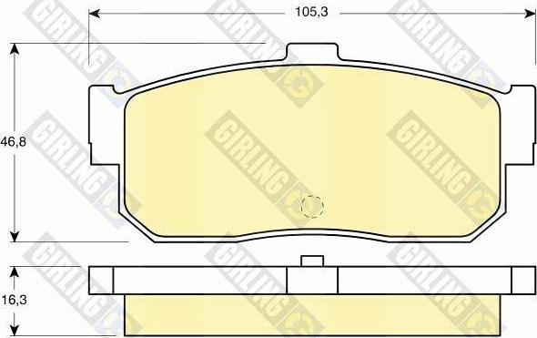 Girling 6111729 - Brake Pad Set, disc brake autospares.lv