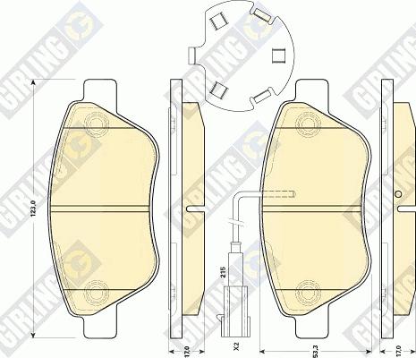 Girling 6118914 - Brake Pad Set, disc brake autospares.lv