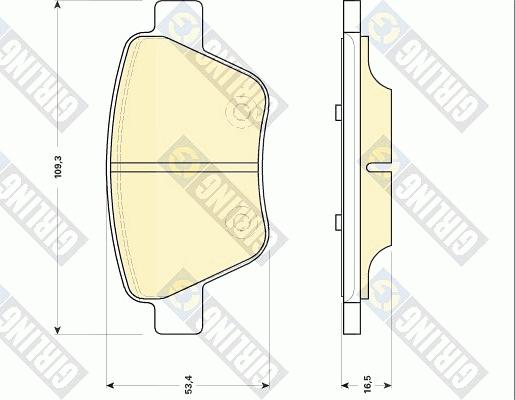 Girling 6118414 - Brake Pad Set, disc brake autospares.lv