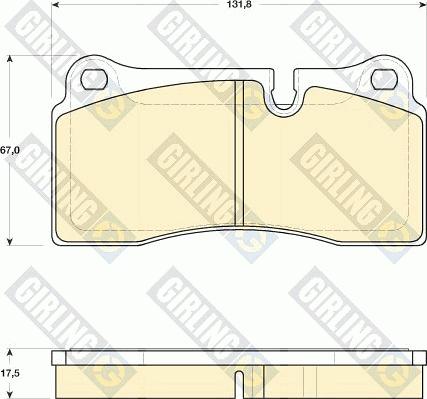 Girling 6118169 - Brake Pad Set, disc brake autospares.lv