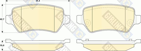 Girling 6118311 - Brake Pad Set, disc brake autospares.lv