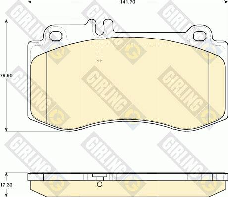 Girling 6118229 - Brake Pad Set, disc brake autospares.lv