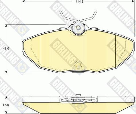 Girling 6113981 - Brake Pad Set, disc brake autospares.lv