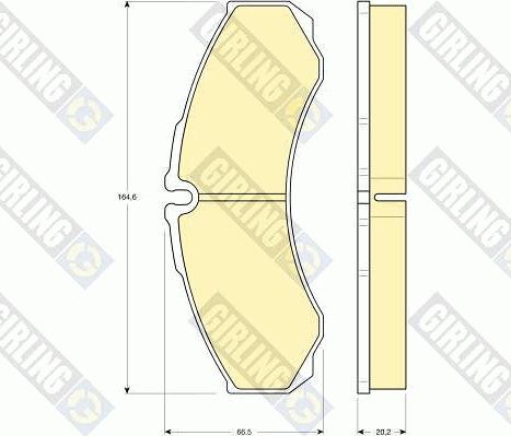 Girling 6113459 - Brake Pad Set, disc brake autospares.lv