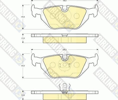 Girling 6113432 - Brake Pad Set, disc brake autospares.lv