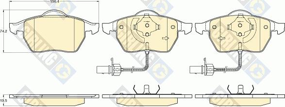 Girling 6113072 - Brake Pad Set, disc brake autospares.lv