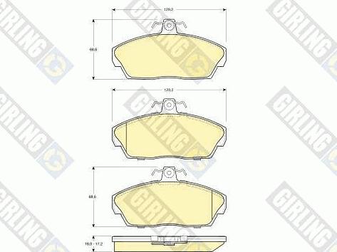 Girling 6113191 - Brake Pad Set, disc brake autospares.lv