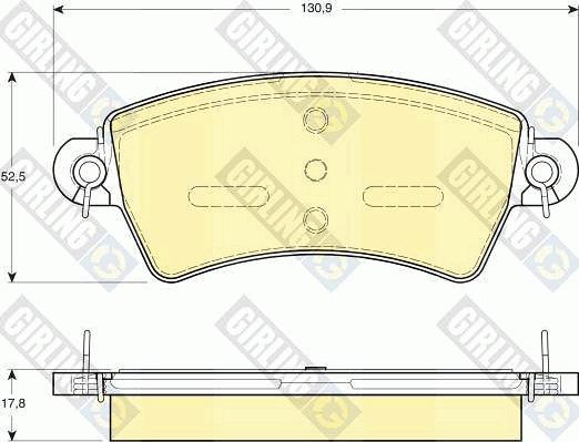 Girling 6113854 - Brake Pad Set, disc brake autospares.lv