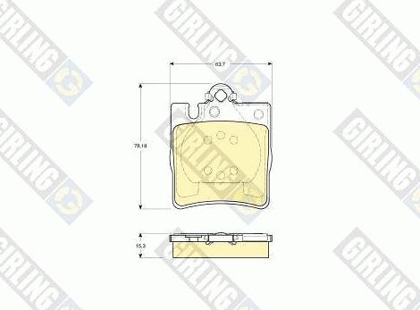 Girling 6113342 - Brake Pad Set, disc brake autospares.lv