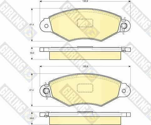 Girling 6113213 - Brake Pad Set, disc brake autospares.lv