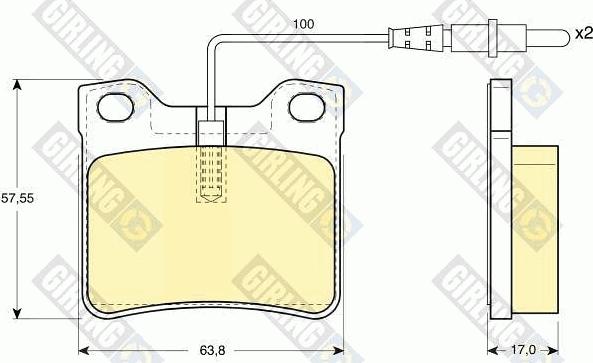 Girling 6112892 - Brake Pad Set, disc brake autospares.lv