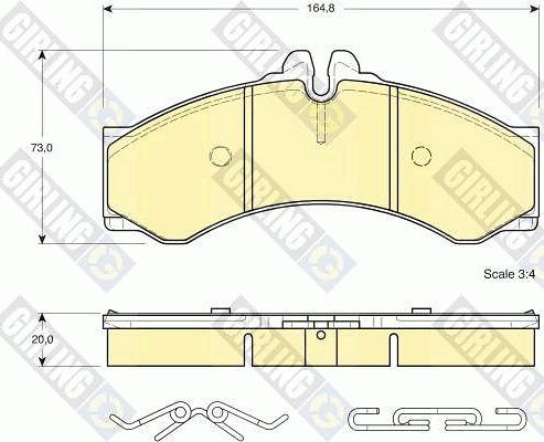 Girling 6112889 - Brake Pad Set, disc brake autospares.lv