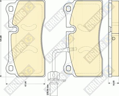 Girling 6117319 - Brake Pad Set, disc brake autospares.lv