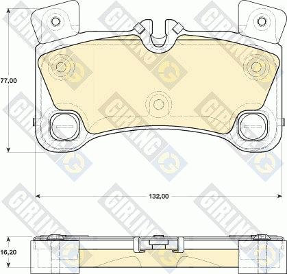 Girling 6117759 - Brake Pad Set, disc brake autospares.lv