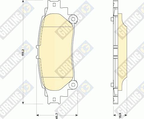 Girling 6134979 - Brake Pad Set, disc brake autospares.lv