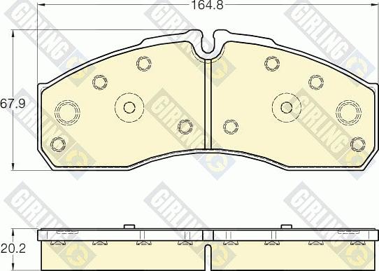 Girling 6135675 - Brake Pad Set, disc brake autospares.lv