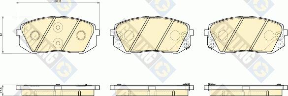 Girling 6135309 - Brake Pad Set, disc brake autospares.lv