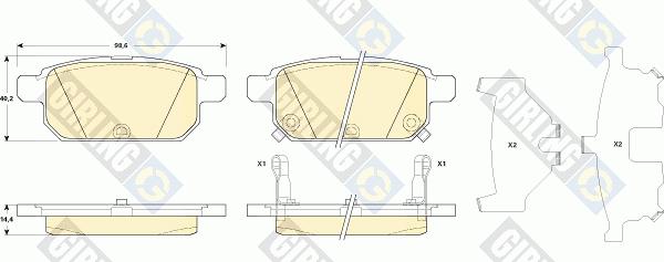 Girling 6135299 - Brake Pad Set, disc brake autospares.lv