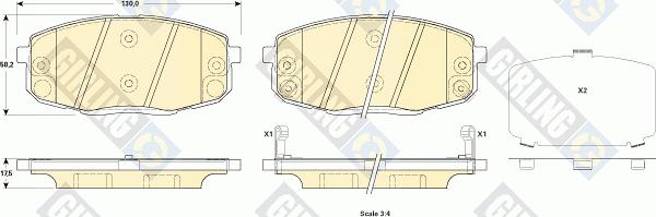 Girling 6135239 - Brake Pad Set, disc brake autospares.lv